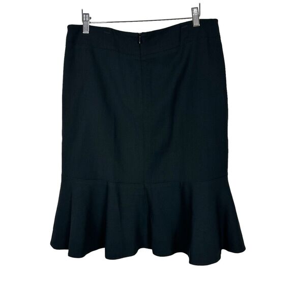 Jigsaw Skirt Women Size 12 Charcoal Gray Trumpet Wool Blend Career Officewear - Picture 2 of 12